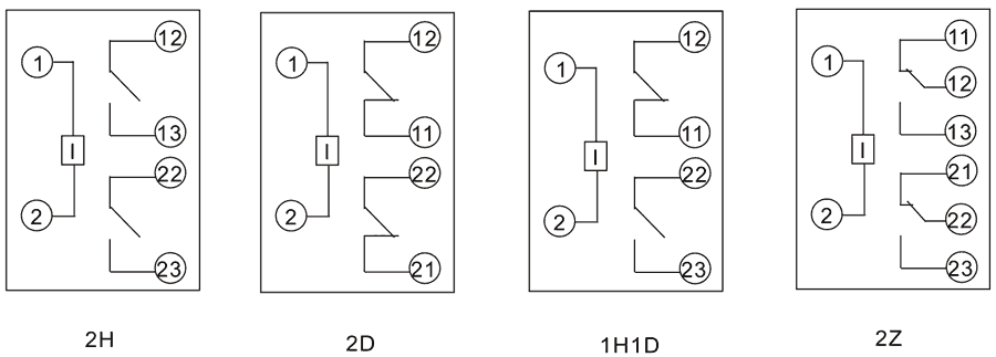 HDLN-2-1H1D-2內部接線(xiàn)圖