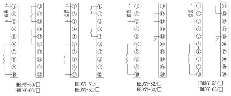 HBDNY-62/4內部接線(xiàn)圖