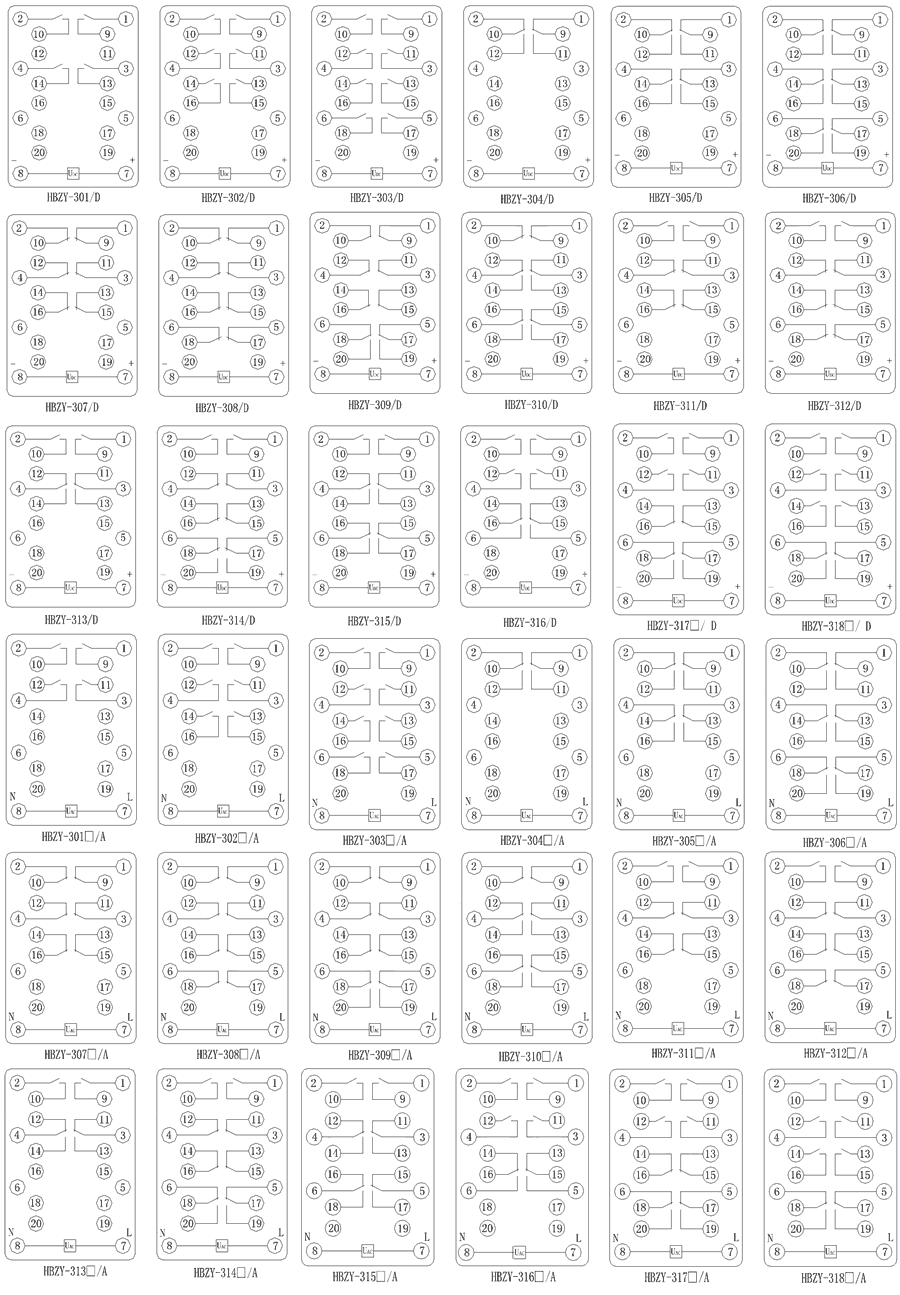 HBZY-318內部接線(xiàn)圖