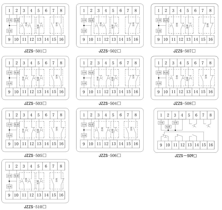 JZZS-5093內部接線(xiàn)圖