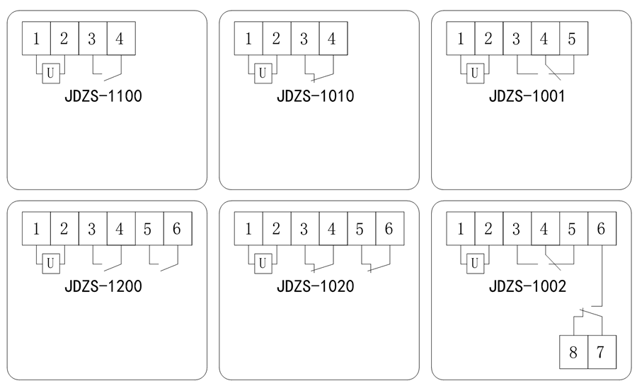 JDZS-1001內部接線(xiàn)圖